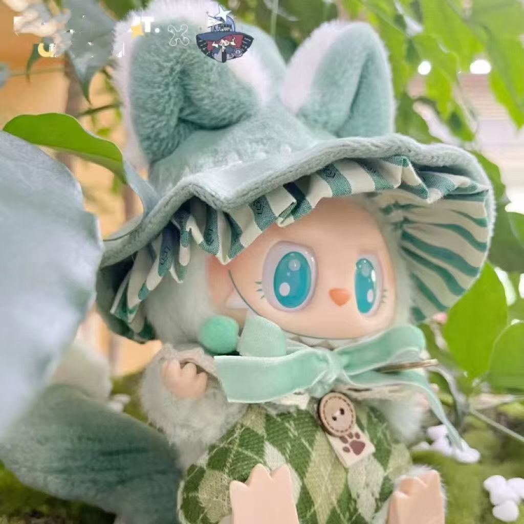 Baby Products Set - ラビュブベビー服マジシャンフルセットドールマジックハットボウキュートトレンディジャンプスーツグリーン人形アクセサリー人形服おもちゃ17cm