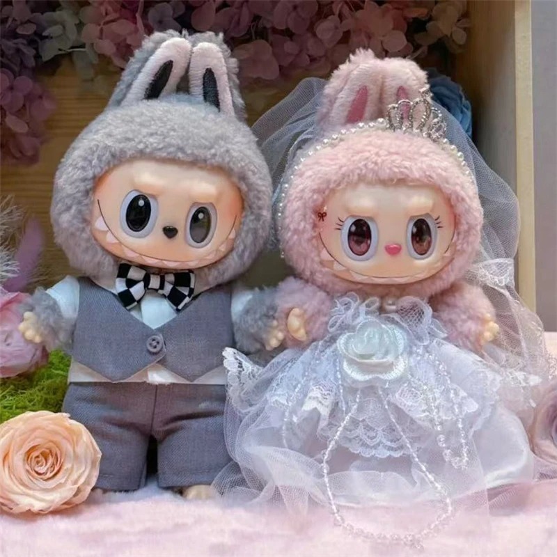 Baby Products Set - 15 17 センチメートルラビュブ人形結婚式恋人ドレス衣装服シフォンスカートスーツ服革靴セットドールハウスアクセサリー