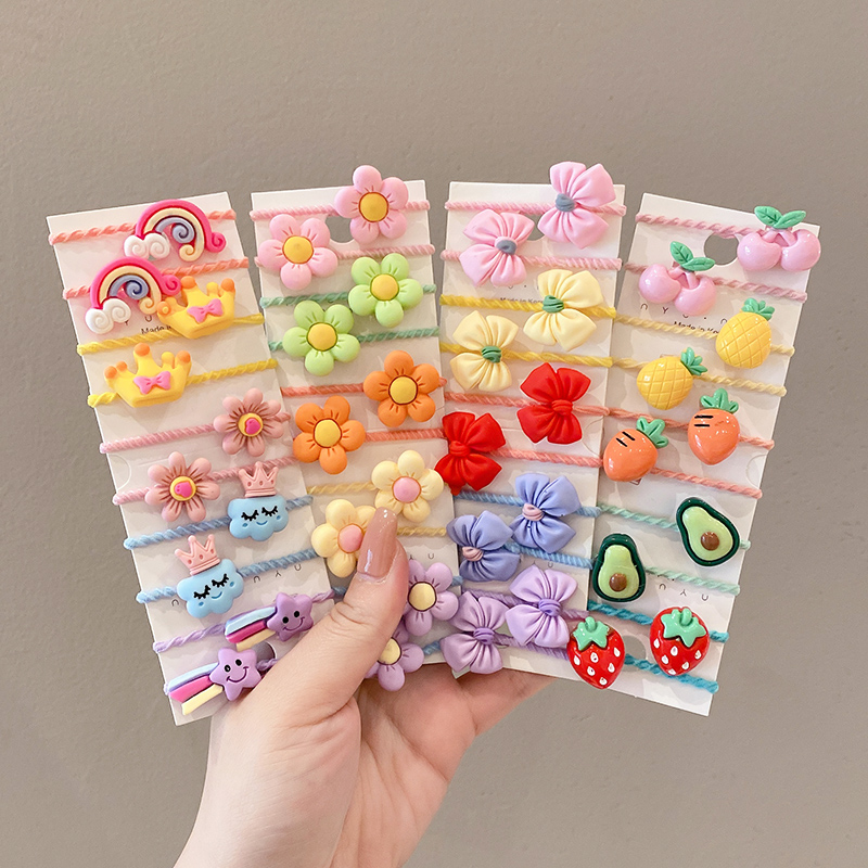 50 個少女漫画フルーツ動物ゴムバンドヘアアクセサリーかわい - Baby Products Set のレビューと価格