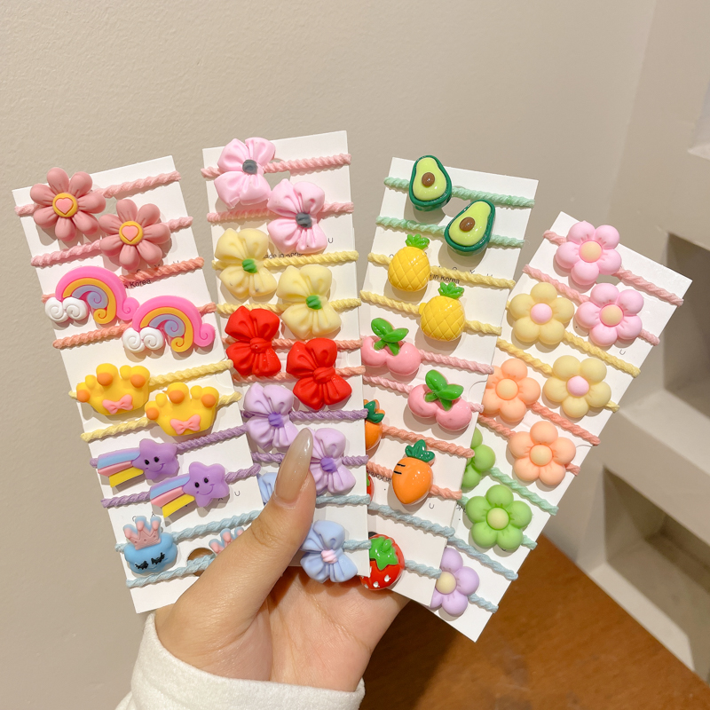 50 個少女漫画フルーツ動物ゴムバンドヘアアクセサリーかわい - Baby Products Set のレビューと価格