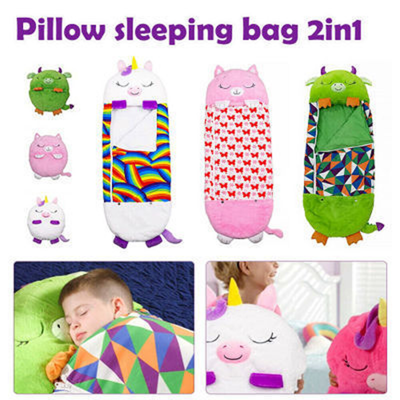 子供の漫画寝袋枕付き誕生日ギフト子供快適なぬいぐるみ暖かい眠 - Baby Sleep Sack のレビューと価格
